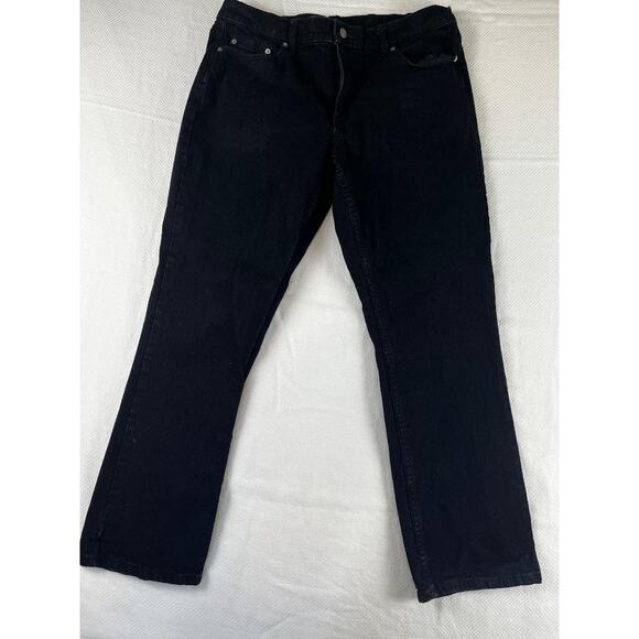 Members Mark Men's Jeans 36x30 Straight Fit Premium Stretch Denim Black - Picture 1 of 7